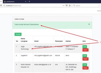 Tutorial Laravel 6.x : Membuat CRUD Input Data Dengan Laravel
