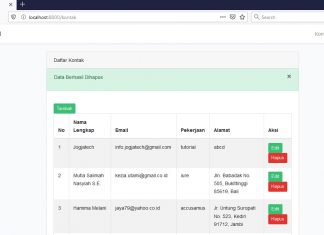 Tutorial Laravel 6x : CRUD Hapus Data Dengan Laravel menghapus data laravel