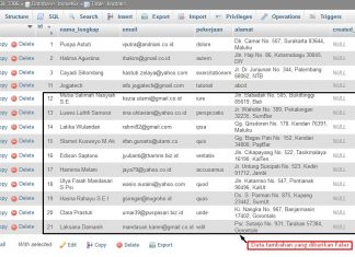 Tutorial Laravel 6.x : Seeding Database Dan Faker Pada Laravel data hasil input Laravel Faker