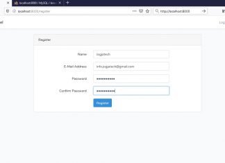 Tutorial Laravel 6.x : Membuat Login dan Register Dengan Laravel 6.x Form register laravel