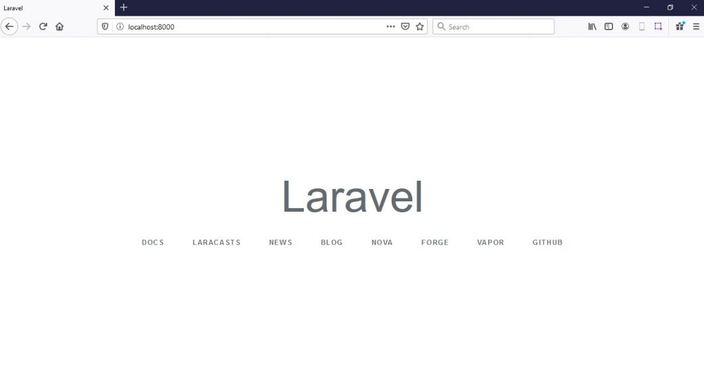 Laravel 7.x berhasil dijalankan