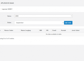 Aplikasi E-suket atau layanan surat keterangan berbasis web aplikasi surat keterangan (suket)