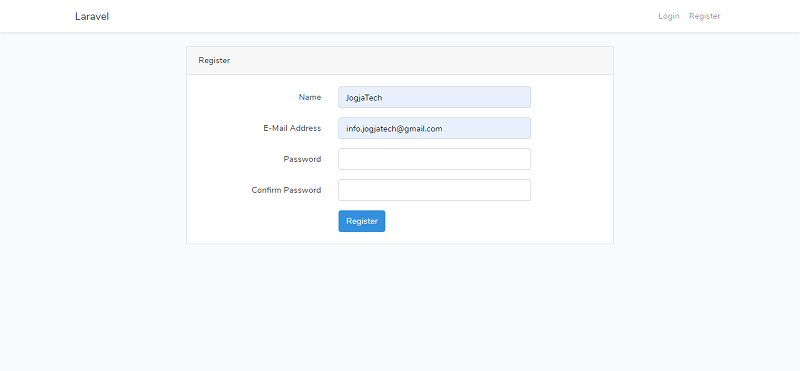 Laravel 8 Auth Login Register with Bootstrap UI