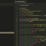 Laravel uploads file blade position