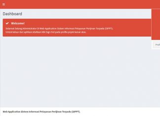 Laravel Website Sistem Informasi Pelayanan Perizinan Terpadu Online dashboard aplikasi website sistem informasi pelayanan perizinan