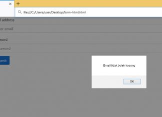 Cara Membuat Validasi Form Menggunakan HTML dan Javascript form validation