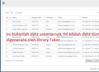 Codeigniter 4 : Membuat Server Side Datatables Codeigniter 4 Server Side Datatable