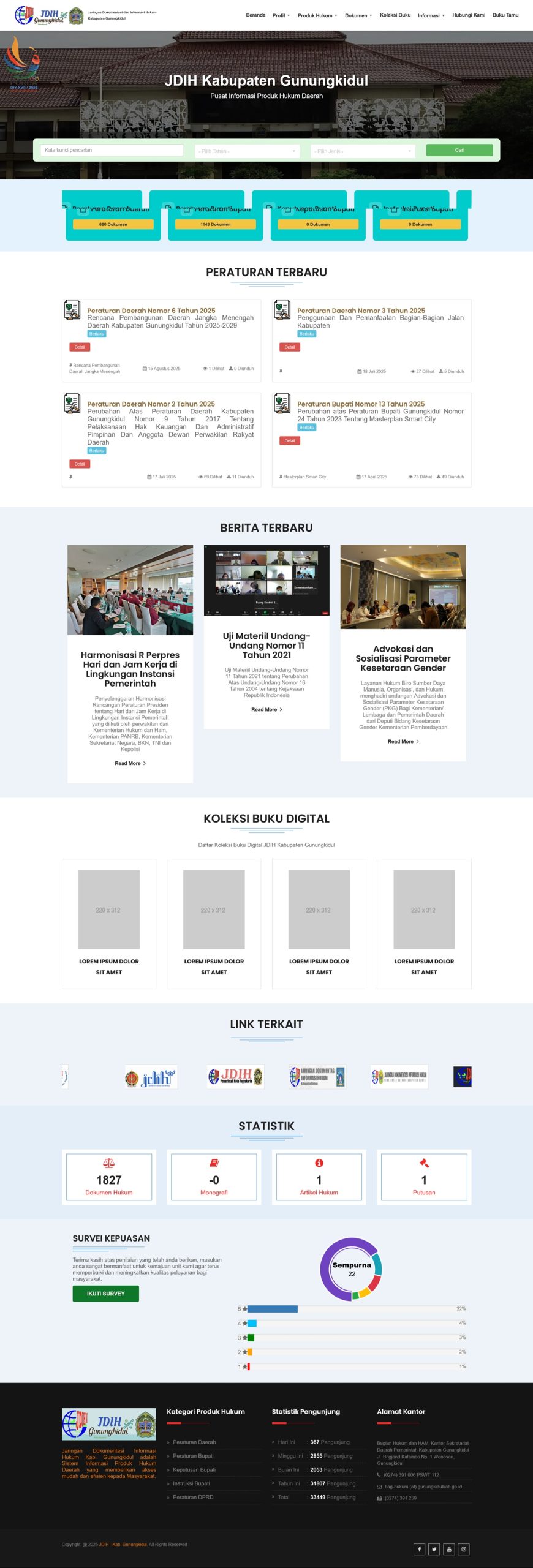 Pengembangan Website JDIH - Kab. Gunungkidul