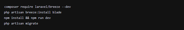 Laravel Authentication Laravel Breeze