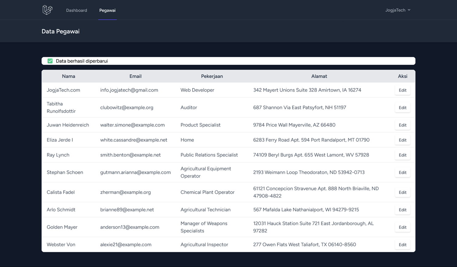 Laravel 12 Edit Update Data Ke Dalam Database