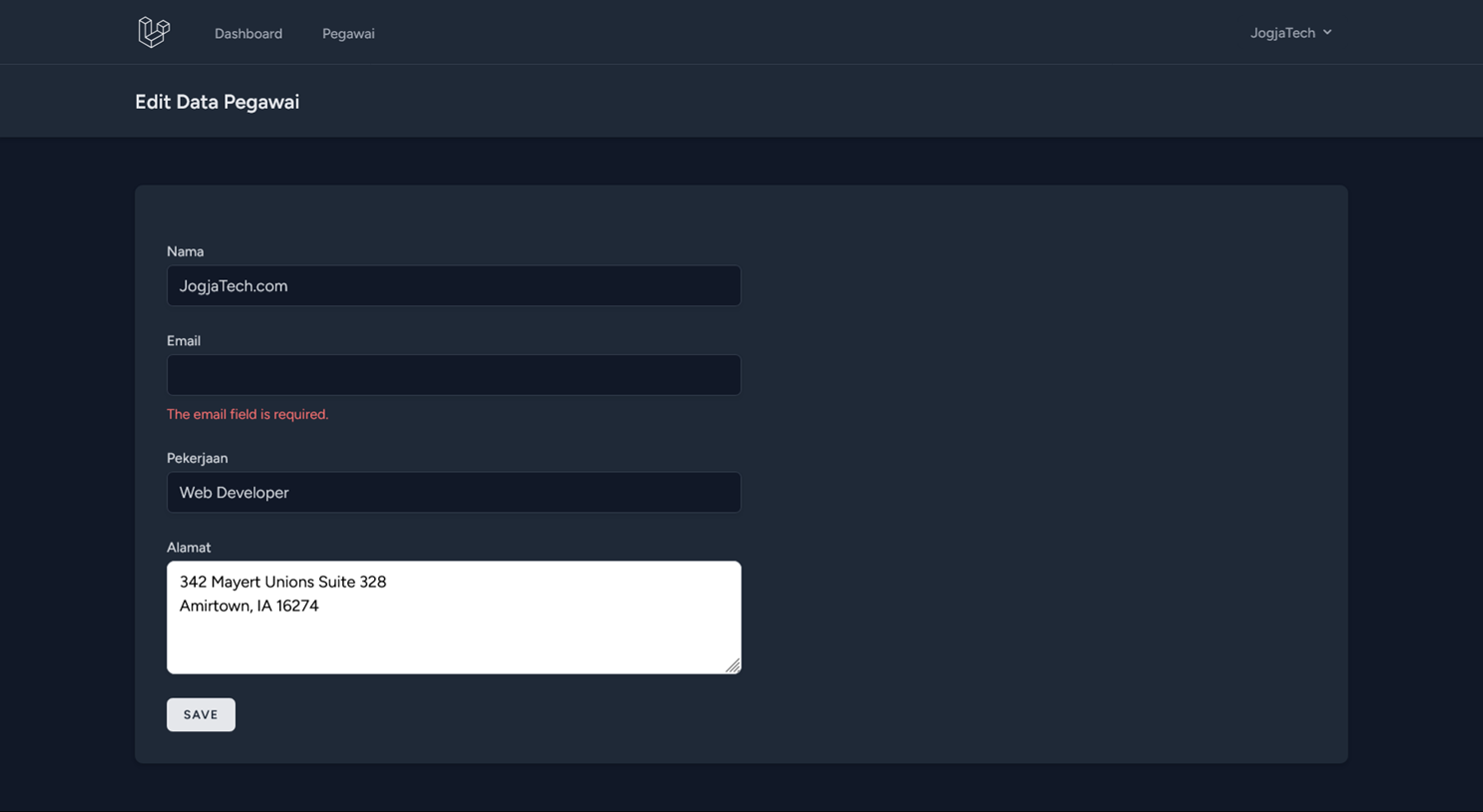 Laravel 12 Edit Update Data
